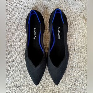 Rothy's The Point Black Slip On Ballet Flats Women's Size 10